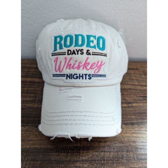 2/$30 Ladies Rodeo Days & Whiskey Nights Vintage Baseball Cap - Picture 2 of 6